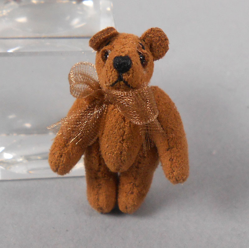 Aztec Leather Micro Mini Suede Bear